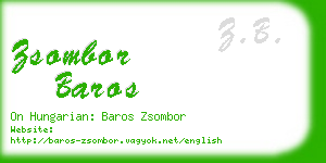 zsombor baros business card